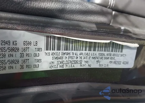 2019 Dodge Durango Gt z USA, uszkodzony, nr VIN 1C4RDJDG7KC526152